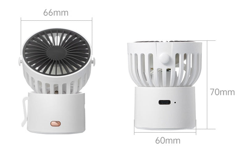 Variety Small Fan Lightweight Mini Can Hang Neck Desktop Portable USB Charging - globaltradeleader