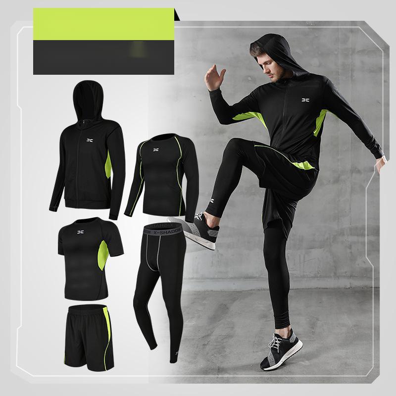 Running quick-drying basketball sports suit five-piece training suit - globaltradeleader