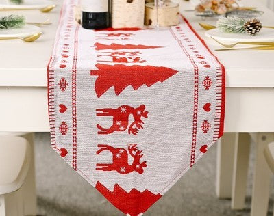 Christmas decorations knitting cloth table flag - globaltradeleader