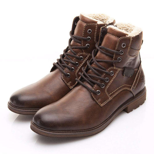 winter men warm shoes martin boots snow boots - globaltradeleader