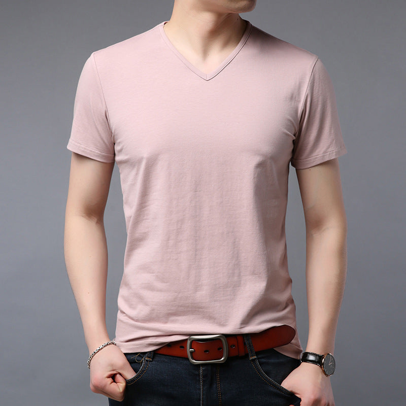 V-neck short sleeve T-shirt - globaltradeleader