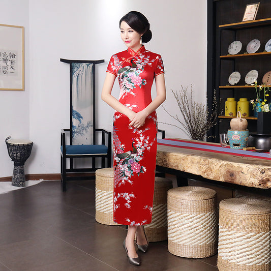 Improved cheongsam skirt in spring and summer