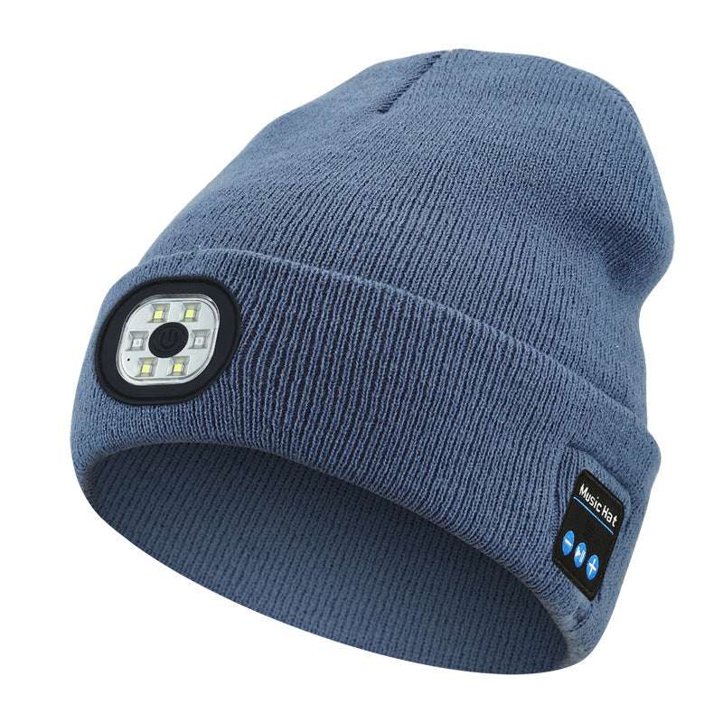 Removable And Washable Rechargeable LED Luminous Lighting Knitted Hat - globaltradeleader