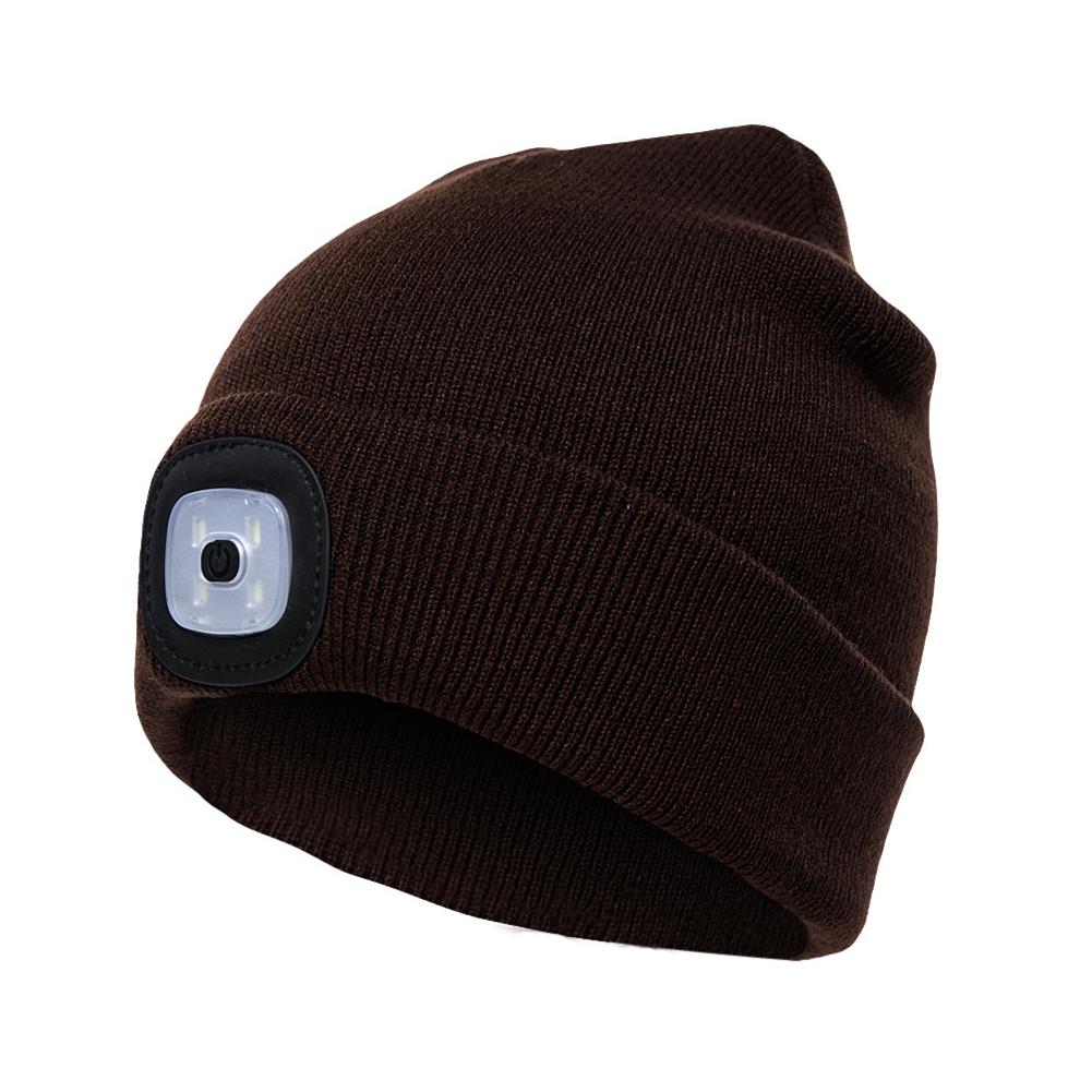 LED Knit Hat Button Cell Type Knitted Hat With Light Glowing