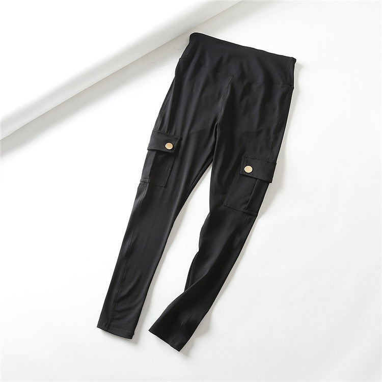 Skinny slim high elastic gym pants - globaltradeleader