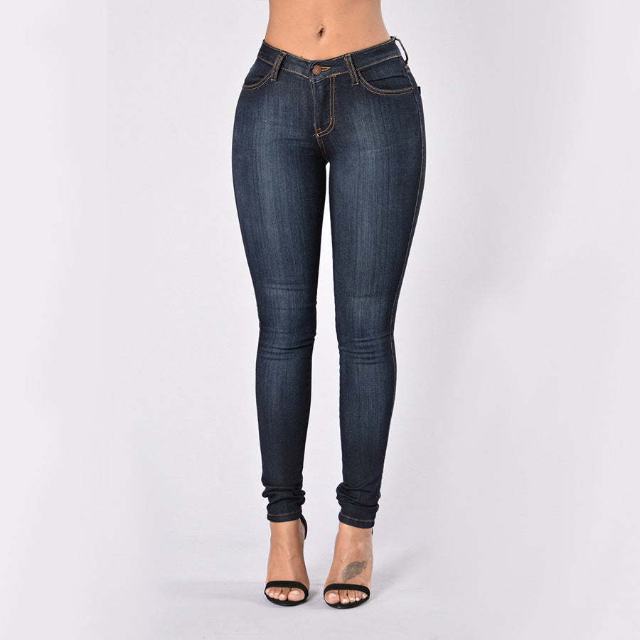 High Quality Ladies High Waist Stretch Jeans
