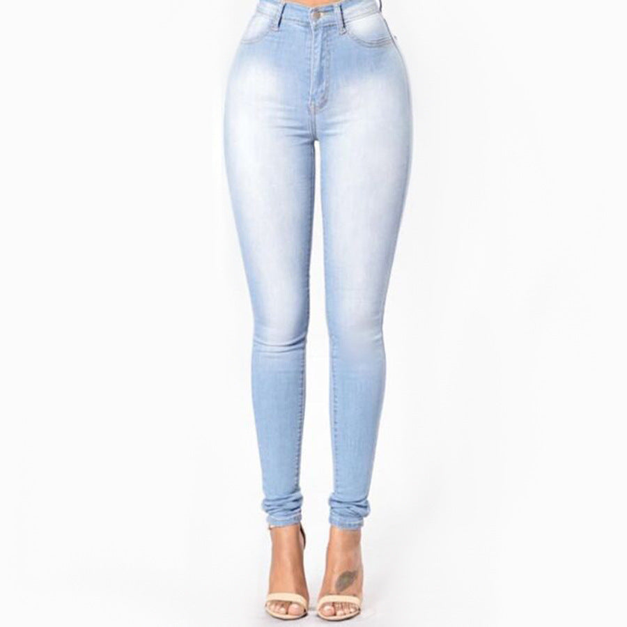 High Quality Ladies High Waist Stretch Jeans