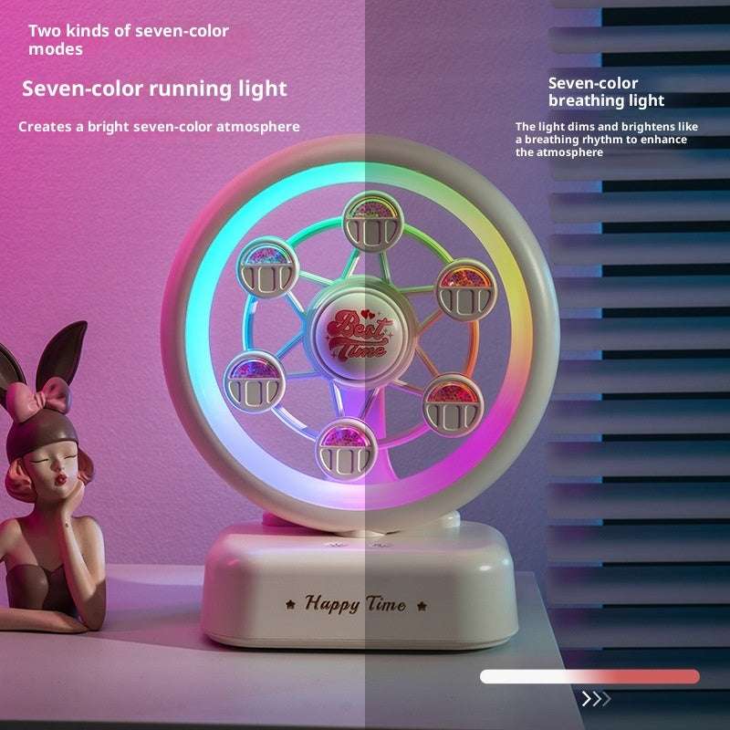 Ferris Wheel Bluetooth Speaker Rechargeable Music Box Atmosphere Table Lamp - globaltradeleader