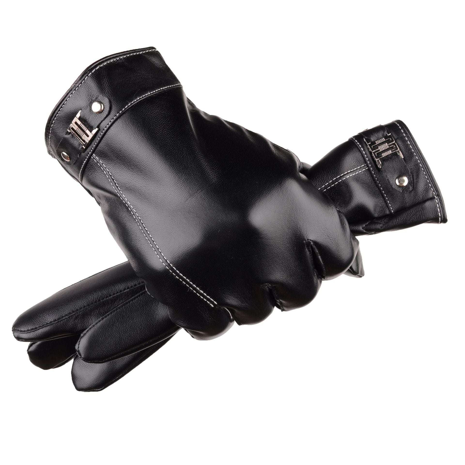 Men's Winter Outdoors Cycling Thickened Fleece-lined Warm Touch Screen Gloves - globaltradeleader