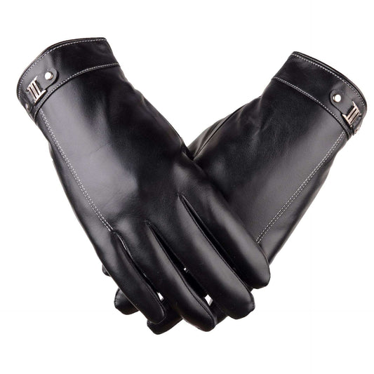 Men's Winter Outdoors Cycling Thickened Fleece-lined Warm Touch Screen Gloves - globaltradeleader