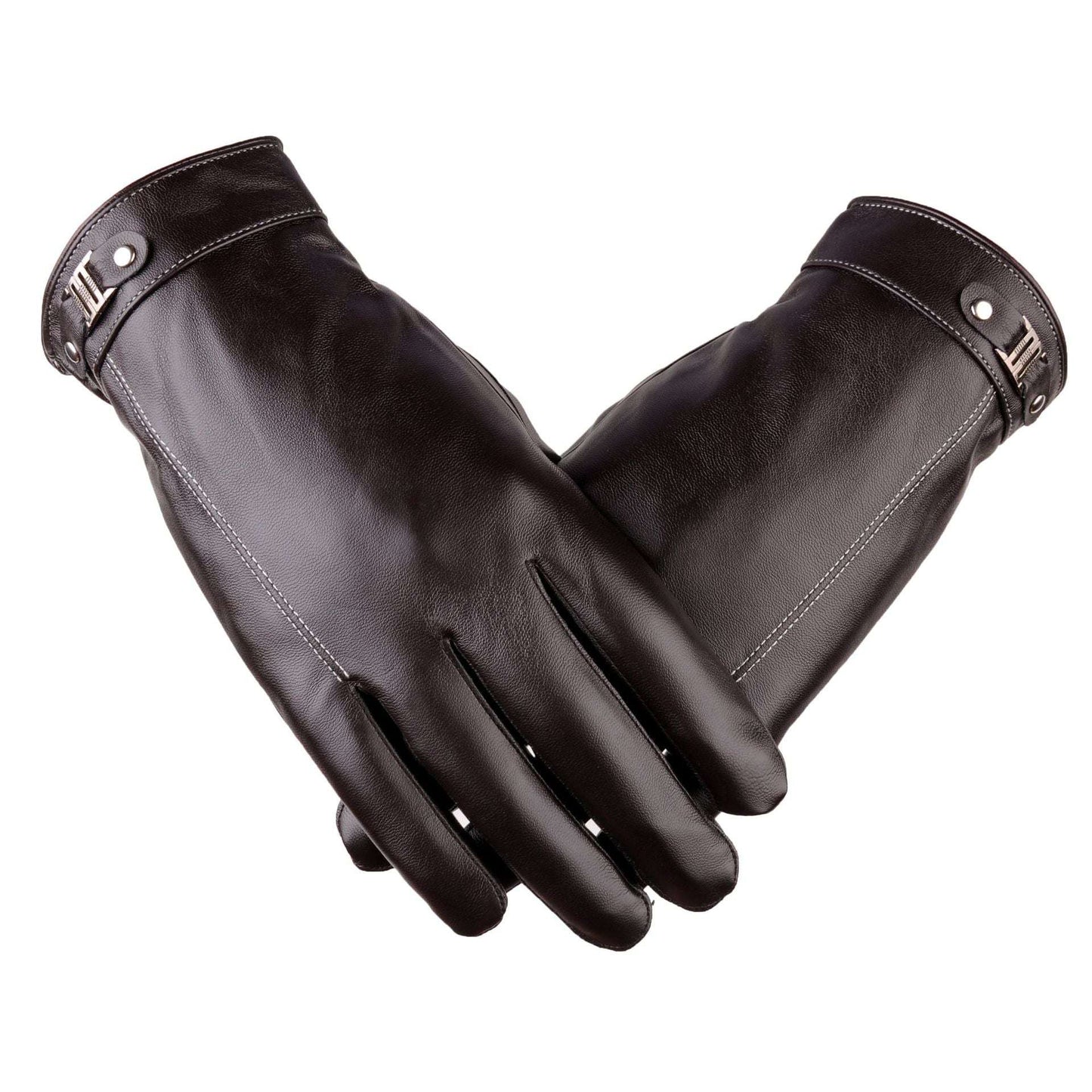 Men's Winter Outdoors Cycling Thickened Fleece-lined Warm Touch Screen Gloves - globaltradeleader