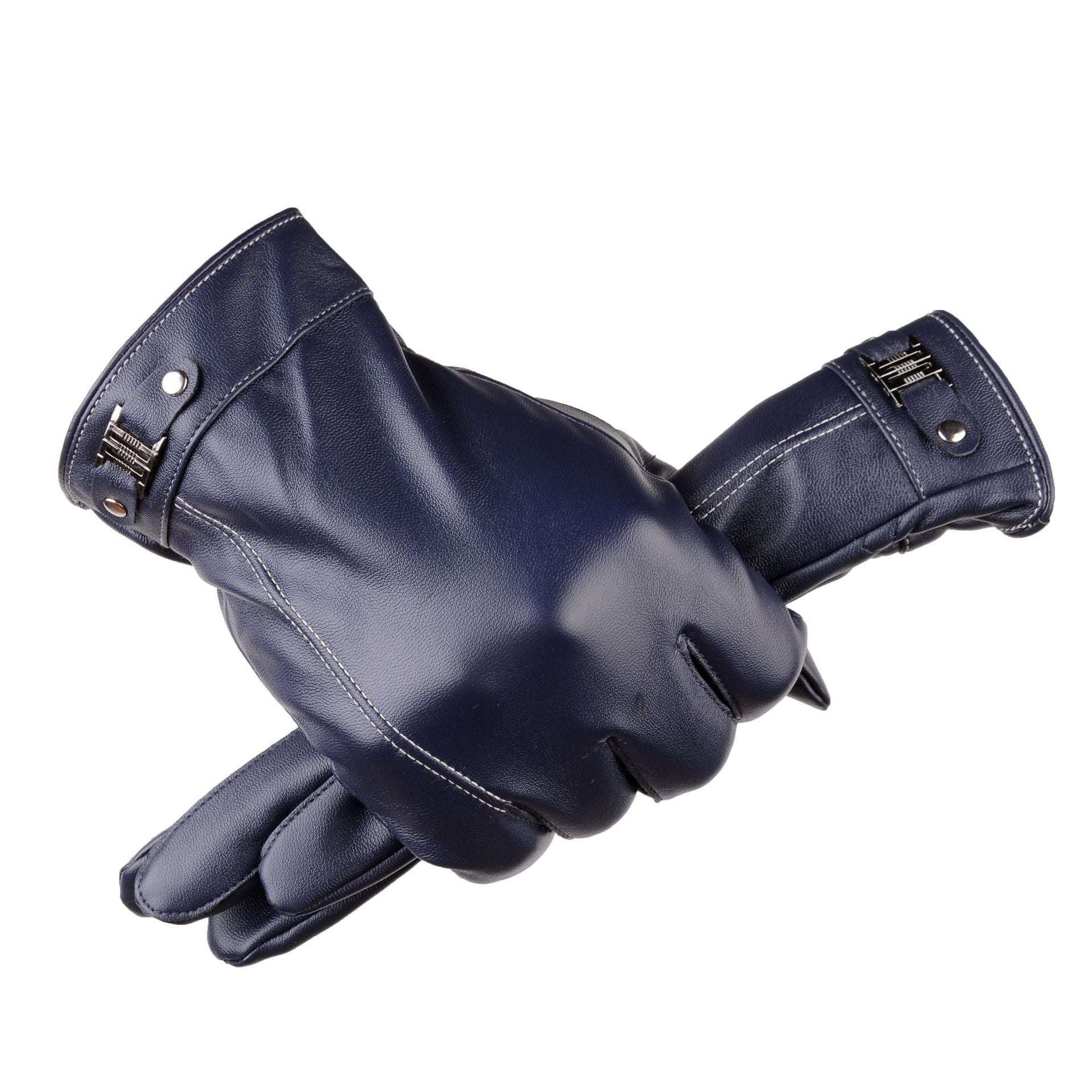 Men's Winter Outdoors Cycling Thickened Fleece-lined Warm Touch Screen Gloves - globaltradeleader
