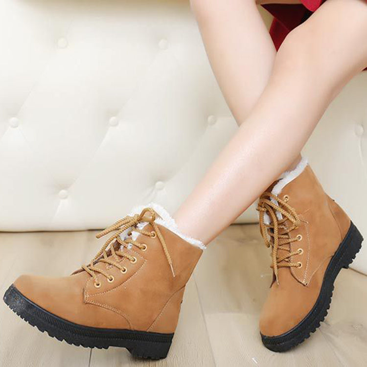 Winter Snow Boots With Warm Plush Ankle Boots For Women Shoes - globaltradeleader
