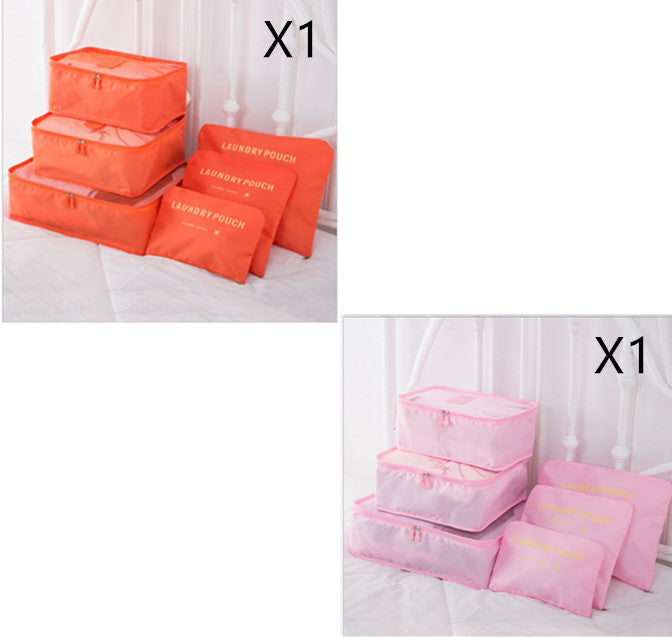 6 PCS Travel Storage Bag Set for Clothes Tidy Organizer