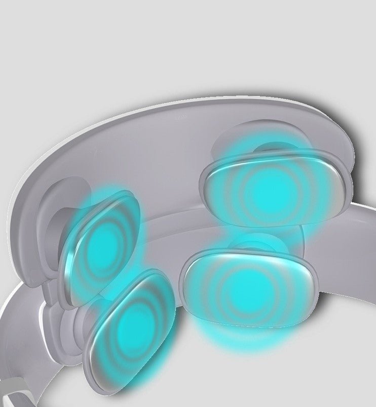 Electric Smart Multifunctional Far Infrared Heating with 2 Heads Neck Vibration Health Massager - globaltradeleader