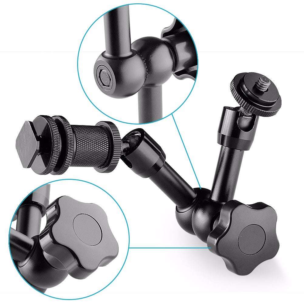 Neewer 7"Inch Adjustable Friction Power Articulating Magic Arm for LCD Monitor LED