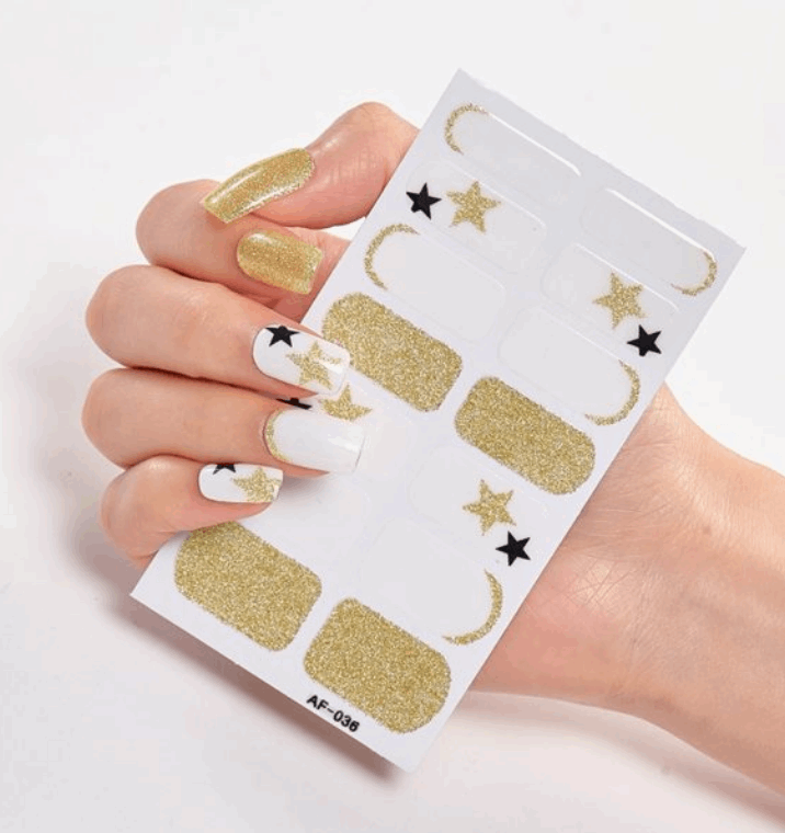 Nail Stickers, Nail Polish Glue, Full Nail Stickers