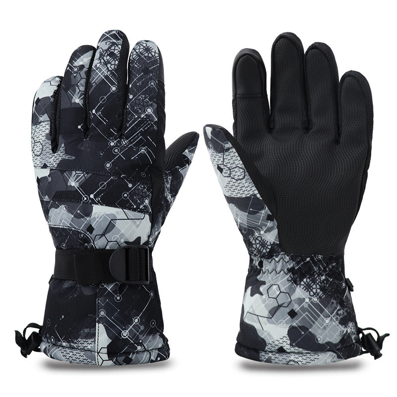 Warm Ski Gloves For Men And Women With Touch Screen Waterproof Riding In Winter - globaltradeleader