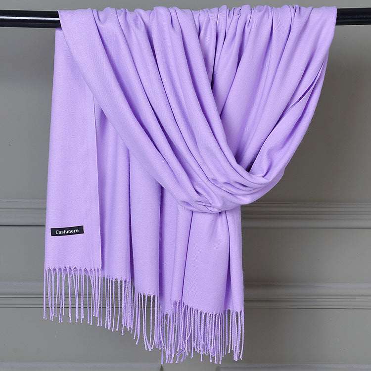 Women's Cashmere Warm Red Annual Meeting Scarf