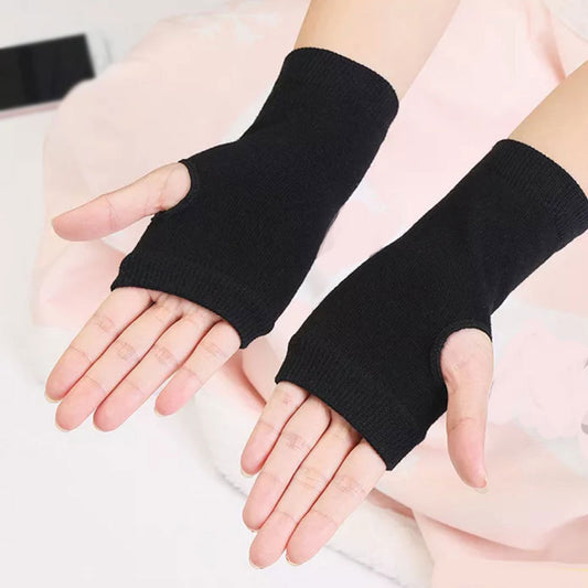 Men's And Women's Autumn And Winter Thin Spring And Summer Cotton Half Finger Sports Fingerless Gloves - globaltradeleader