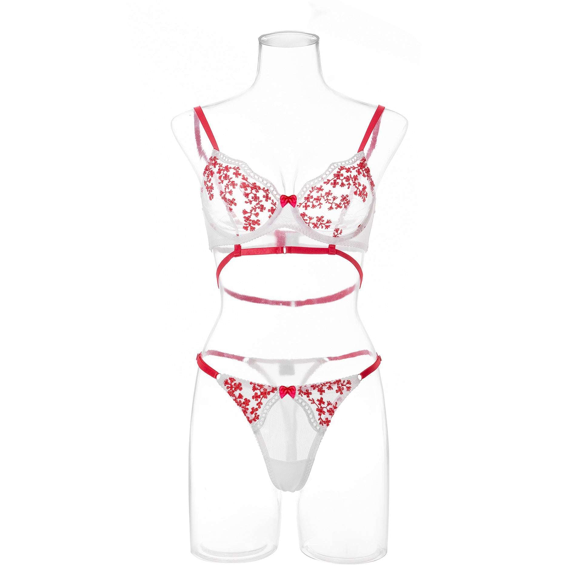 Women's Floral Embroidered Underwear Bra