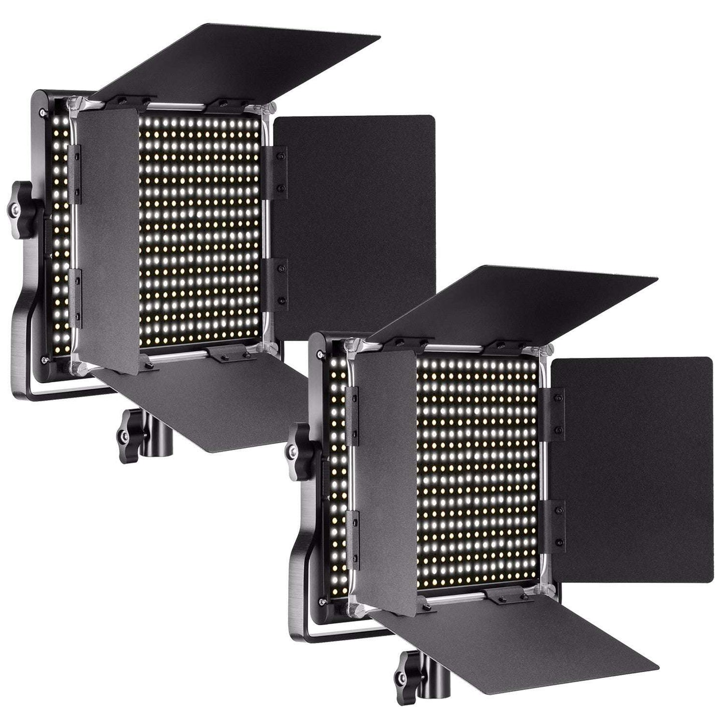 Neewer 2 Packs Professional Metal Bi-color Dimmable 660 LED Video Light