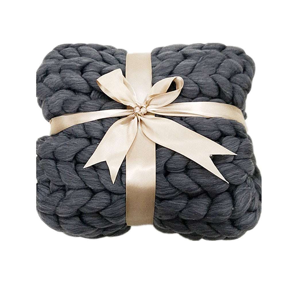 Nordic Thick Wool Handwoven Blanket