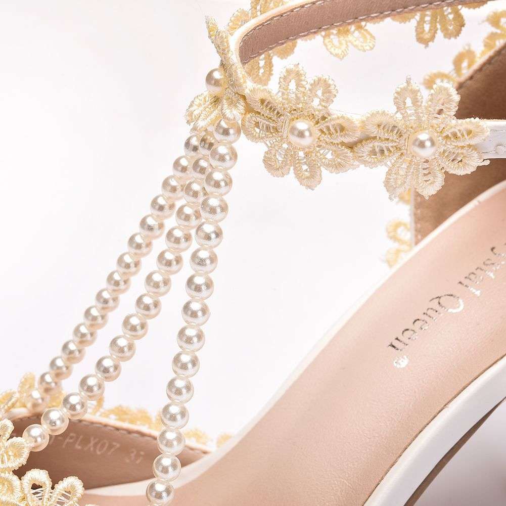 Serpentine flower super high heel sandals female flower high heels