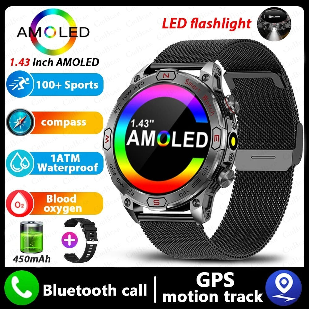 Smart Watch HD AMLOED Screen Bluetooth Calling Sports Watch - globaltradeleader