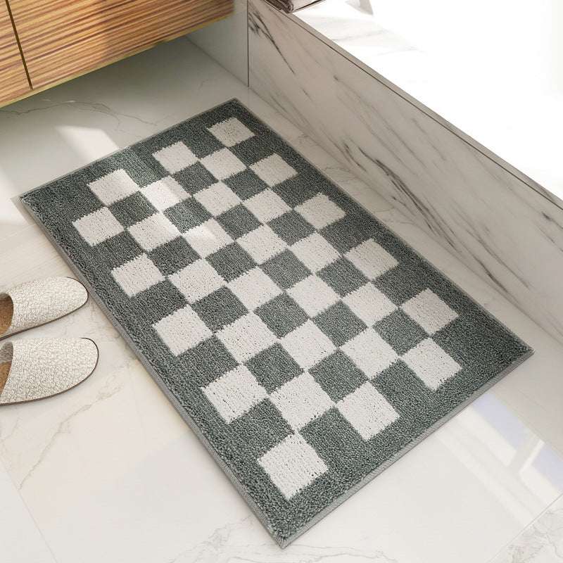 Checkerboard Bathroom Absorbent Floor Mat - globaltradeleader