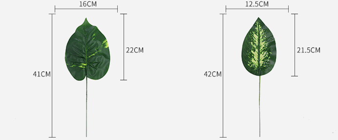 Turtle leaf simulation plant