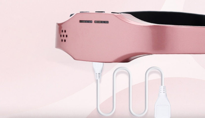 Head Massager Wireless Stress Relief Brain Massage Helmet Unisex Sleep Therapy Device - globaltradeleader