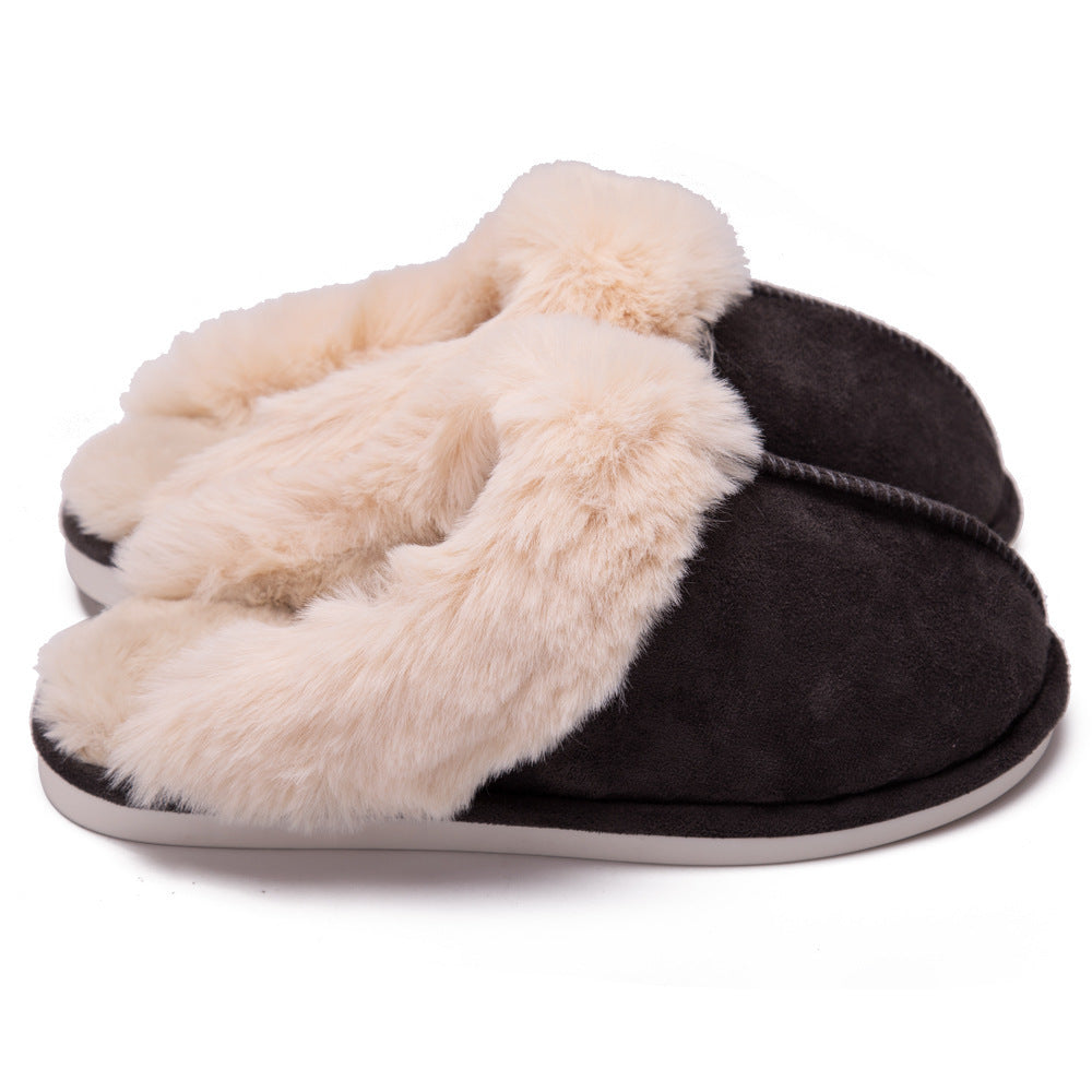 Fur Furry Slippers Women Winter Warm Plush House Shoes - globaltradeleader