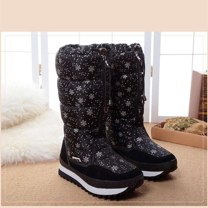 Women Boots Winter Shoes Women Snow Boots Platform Keep Warm Ankle Winter Boots with Thick Fur Heels - globaltradeleader