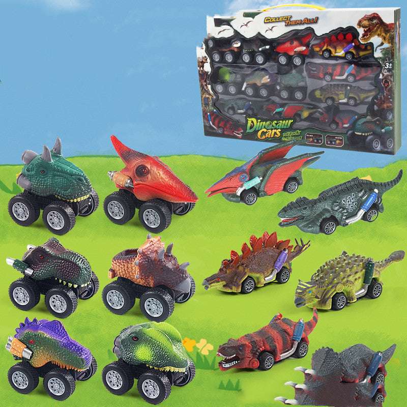 Simulation Dinosaur Model Mini Pull Back Car Inertia