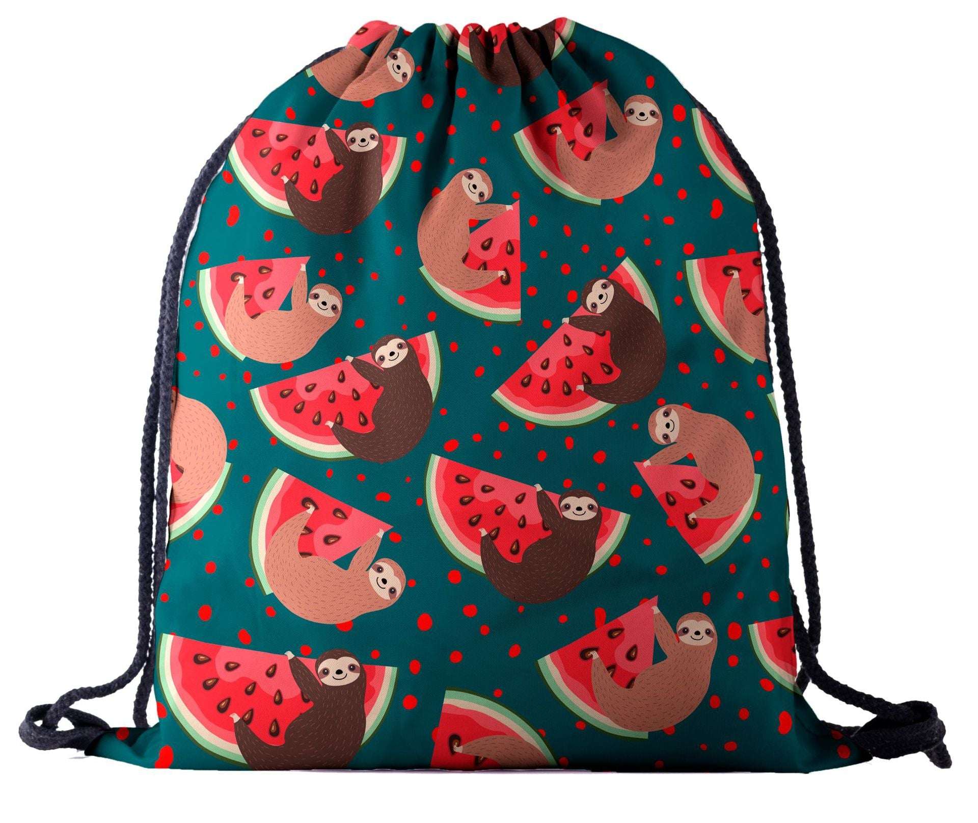 Sloth Series 3d Digital Print Drawstring Pocket Backpack