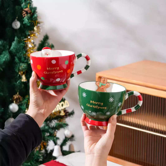 Christmas Ceramic Mug Gift Present Cup - globaltradeleader
