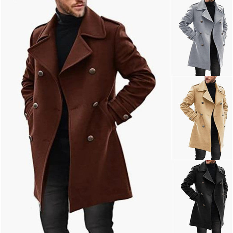 Woolen Men's Coat Autumn And Winter New Product Warm Padded Jacket - globaltradeleader