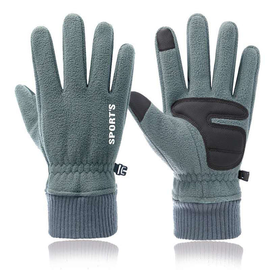 Men's Winter Polar Fleece Plus Fleece Warm Gloves - globaltradeleader