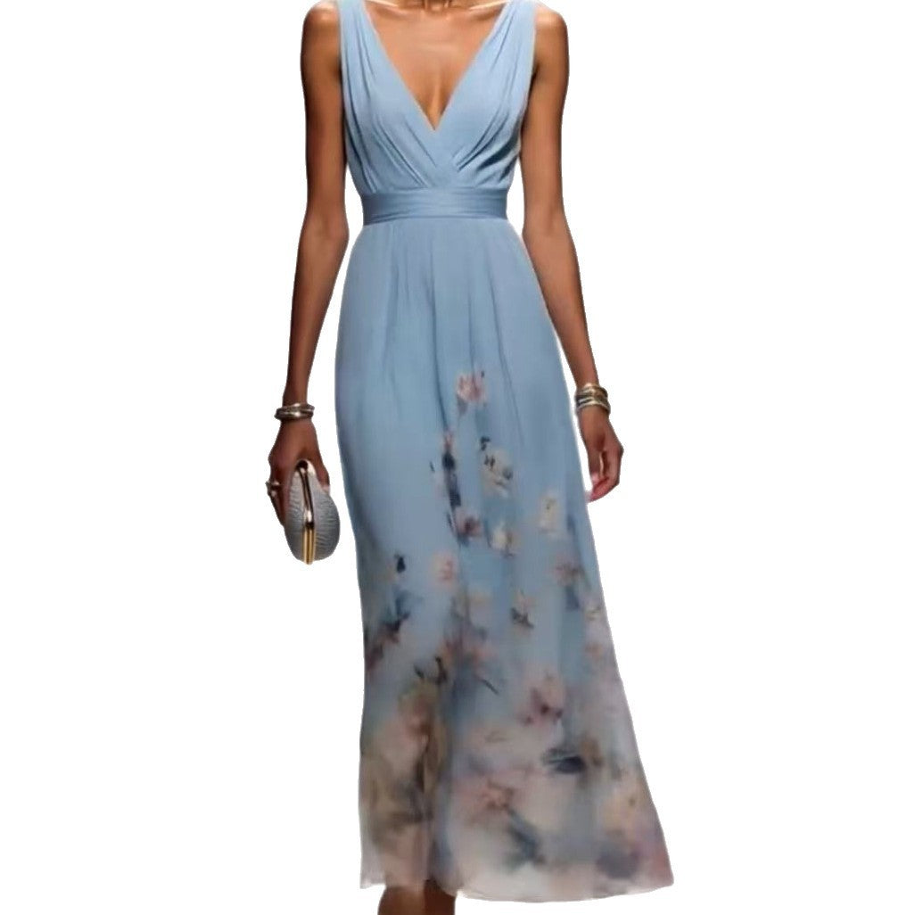Evening Gown Elegant V-neck Dress - globaltradeleader