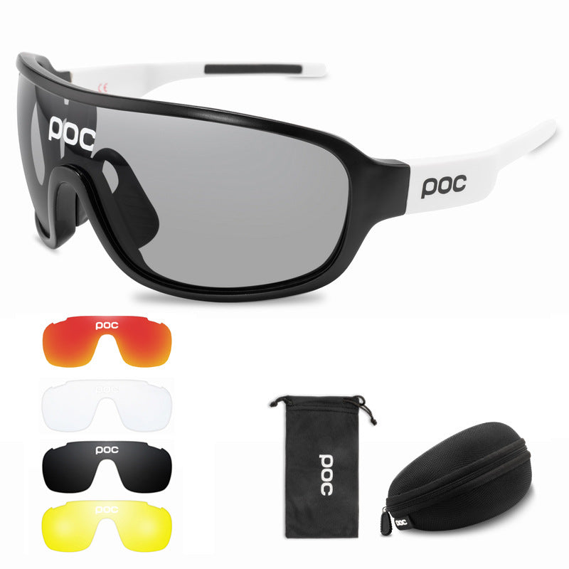 Polarized Color 5 Lens Set Full Frame Cycling Glasses