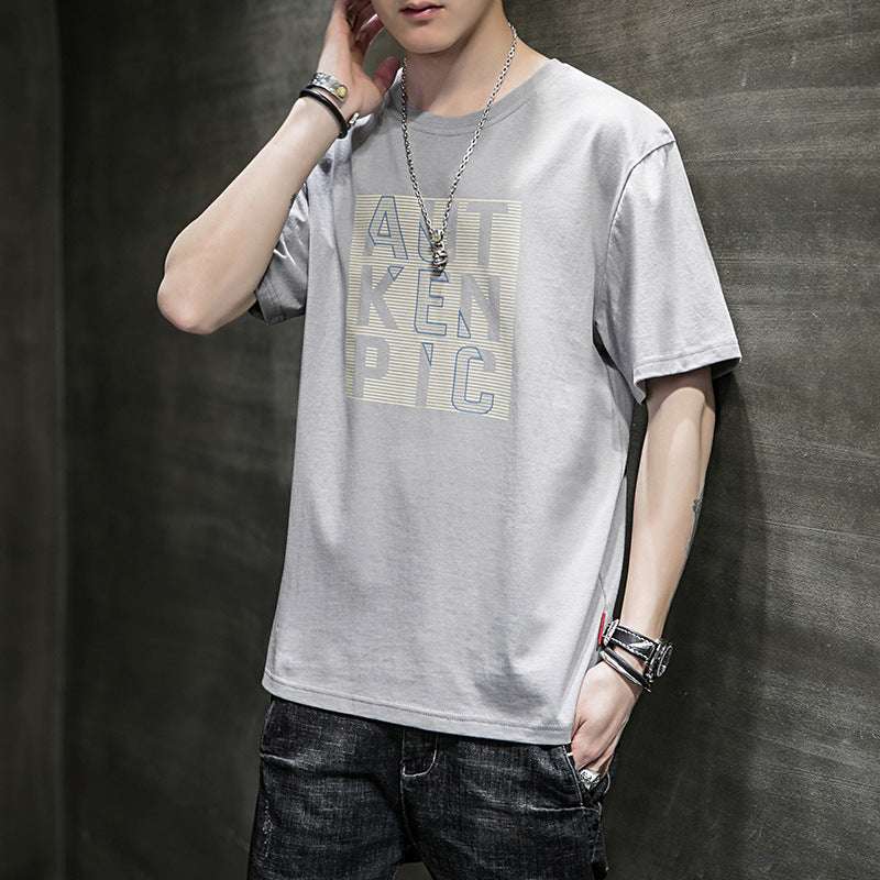 New Hong Kong Fashion Brand Cotton Short Sleeve T-shirt - globaltradeleader