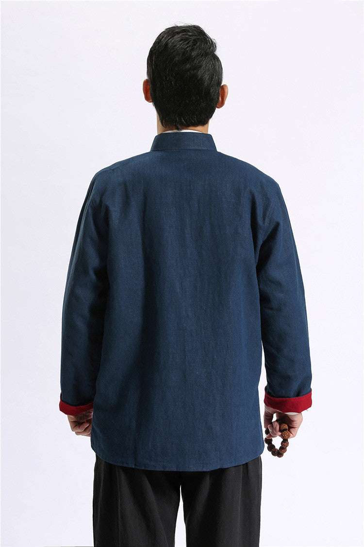 Linen Tang suit jacket men's cardigan