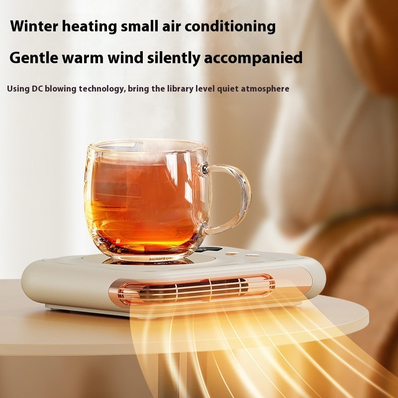 Two-in-one Home Warm Air Blower Desk Thermal Cup Pad - globaltradeleader