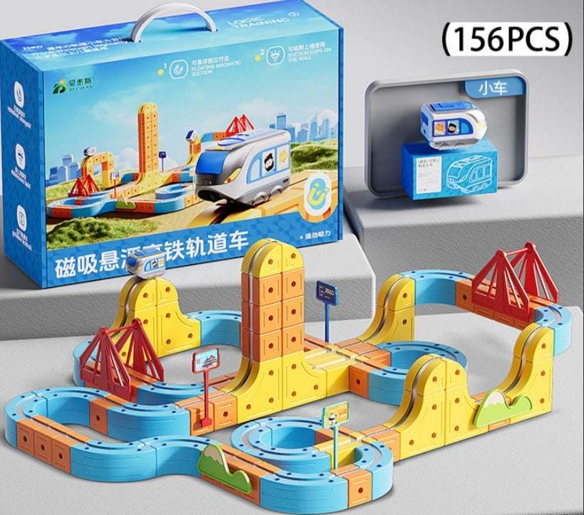 Children's Educational Electric Magnetic High-speed Rail Track Assembling Toys