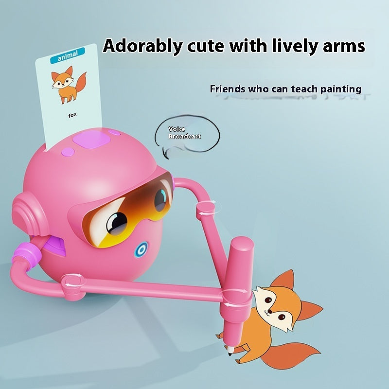 New Children's Educational Toys Automatic Painting Early Education Robot - globaltradeleader