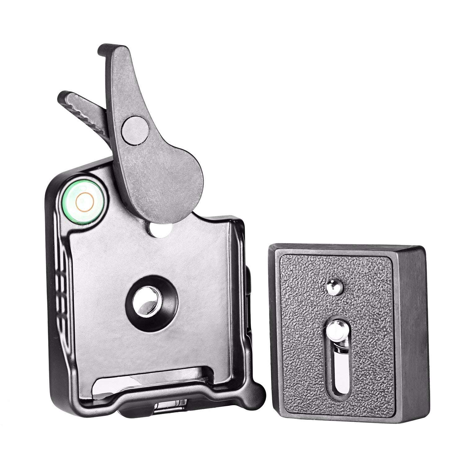 Compatible with Apple, Neewer Black Aluminum Alloy Quick Release QR Plate Adapterfor DSLR Camera Tripod Monopod Stabilizer Ball Head