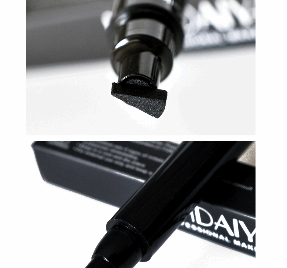 Double-headed seal eyeliner Triangle seal eyeliner 2-in-1