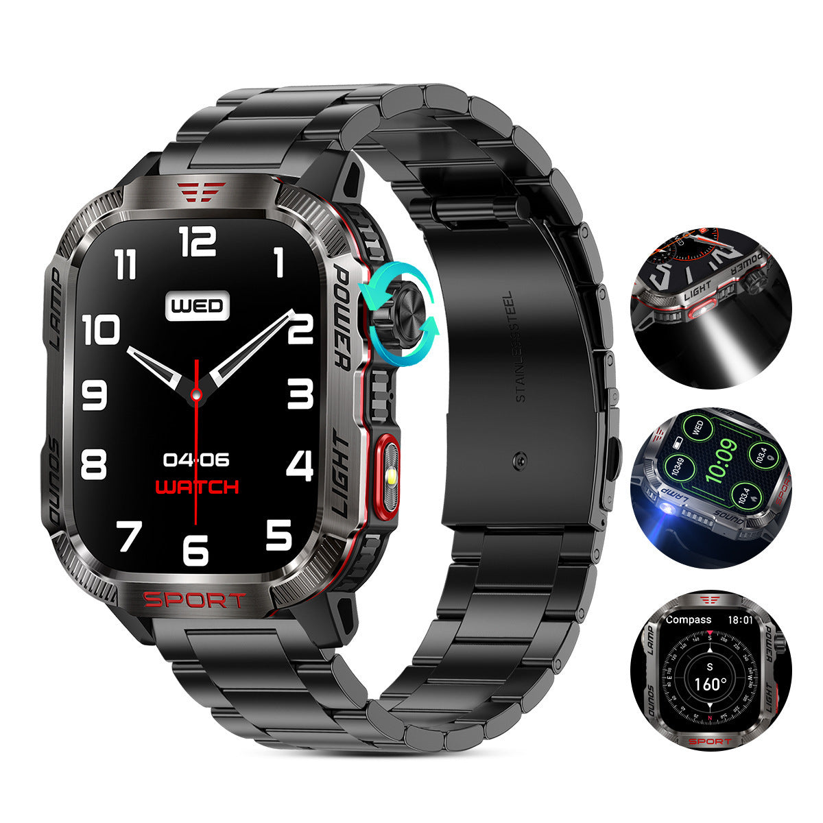 HT29 Smart Watch Bluetooth Calling Heart Rate Blood Pressure Health Monitoring - globaltradeleader