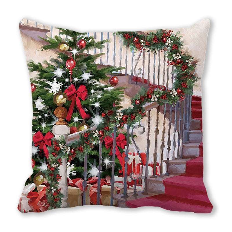 Christmas Satin Pillow Sofa Cushion